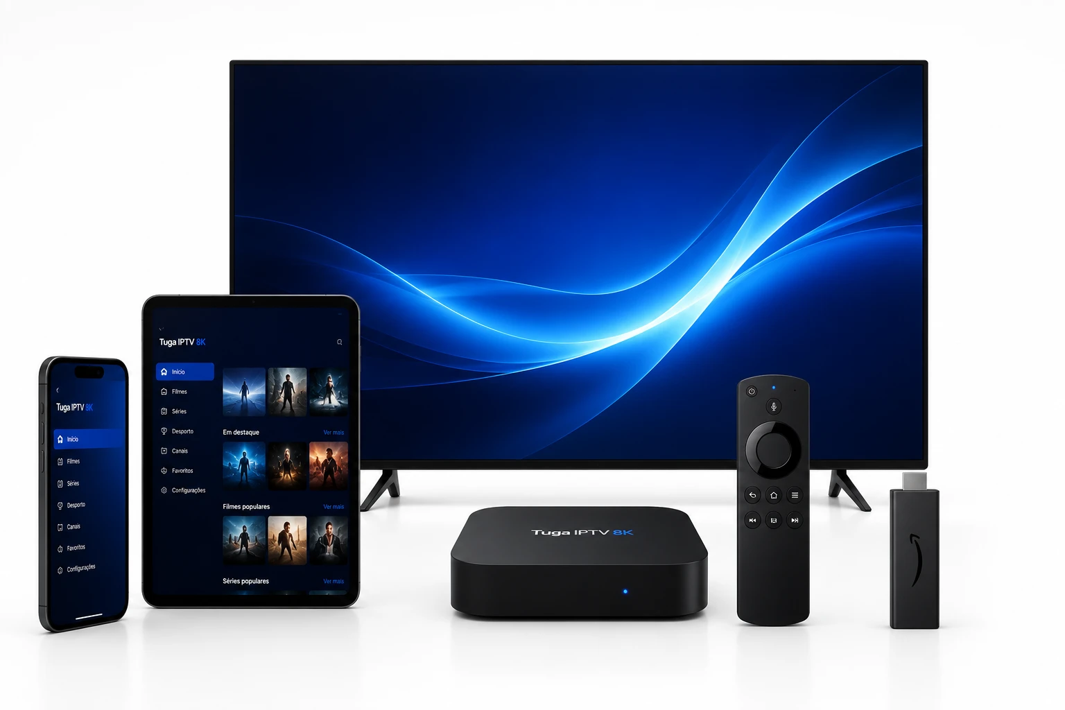 Dispositivos compatíveis com Tuga IPTV