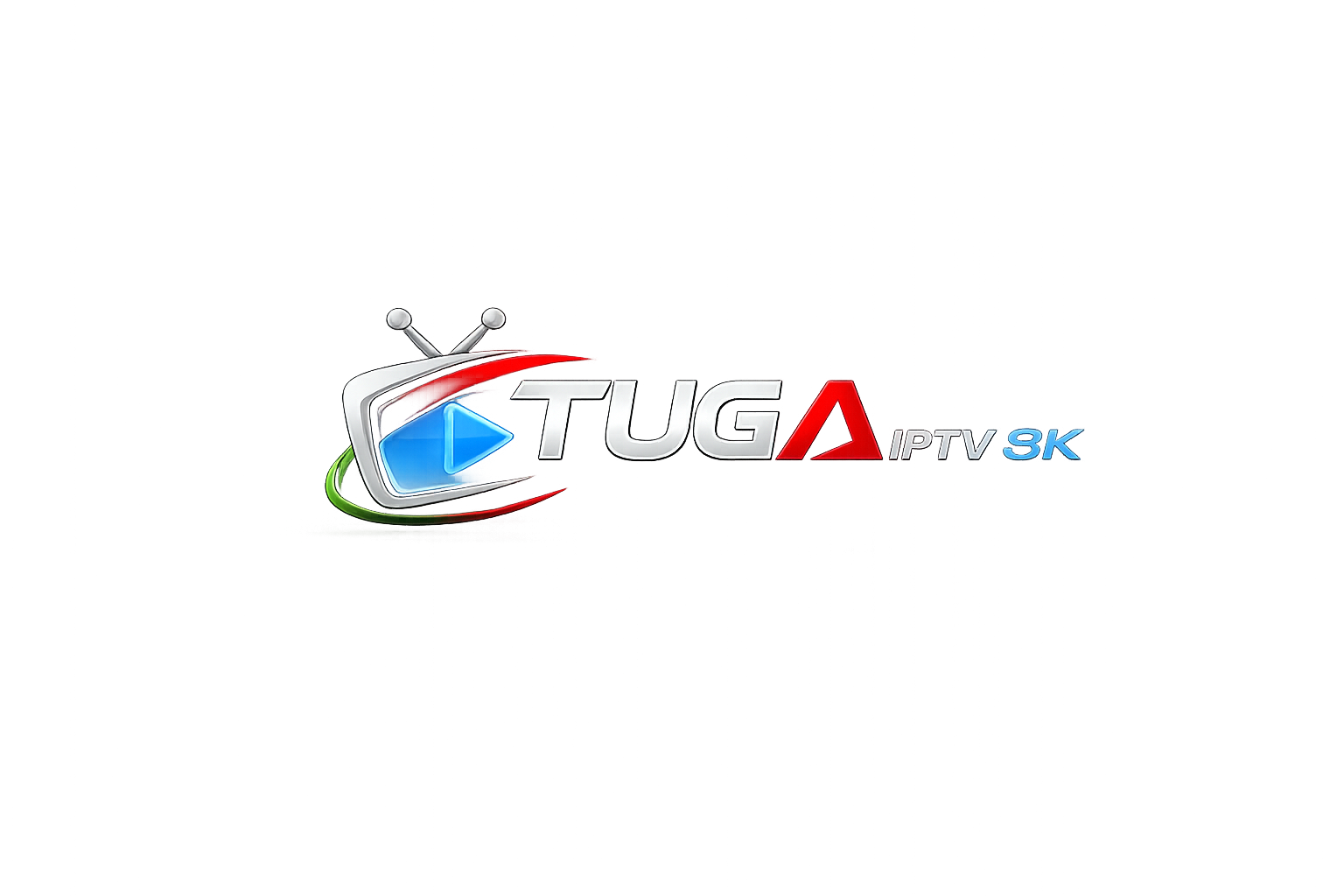 Tuga IPTV 8K Logo branco